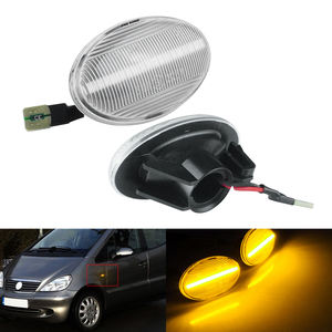 Luz indicadora lateral LED ámbar para Benz Smart W450 W452 Mercedes <span class=keywords><strong>Vito</strong></span> W639 03-14 W447 Citan W415 luz de señal de giro lateral - Product Image 1