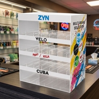 Présentoir de comptoir pour sachets de snus et de nicotine, support pour boîtes Pablo Velo Cuba, pour magasins de tabac et arrêt du tabac