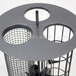 Mangeoire à oiseaux suspendue de luxe 3 en 1 pour jardin <span class=keywords><strong>sauvage</strong></span> Mangeoire à graines, noix, grosse boule de suif Station d'alimentation résistante à la mastication et aux intempéries - Product Image 6