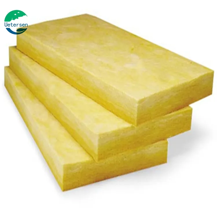 Green excellent sound absorbing materials non formaldehyde acoustic panel soundproof glass wool board