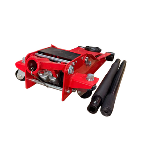 Martinetto Idraulico Rosso Grande in Acciaio a Basso Profilo da 3 Tonnellate per Sollevamento Veicoli - Product Image 2