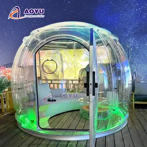 Açık cam iglo çadır fiberglas kubbe evi kitleri mars kubbe evi jeodezik