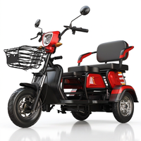 High Quality Adults Battery Powered Electric Tricycle 3wheel Motorcycle Open Body Passenger with 30km/h Speed and 90km Range