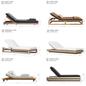 STG Chaise longue européenne <span class=keywords><strong>et</strong></span> américaine, réglable <span class=keywords><strong>en</strong></span> hauteur, légère, avec cadre <span class=keywords><strong>en</strong></span> <span class=keywords><strong>aluminium</strong></span>, écologique, portable <span class=keywords><strong>et</strong></span> pliable - Product Image 4