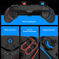 Manette de jeu sans fil avec moteur de vibration, joystick, contrôleur pour PS3/Switch/PC/Android, contrôleur de jeu mobile