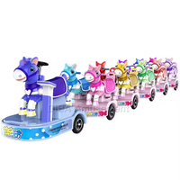 Durable de haute qualité utilisant divers Train d'amusement Kids Train Ride Fiberglass Mini Sightseen Train