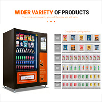Distributeur automatique de collations et de boissons XY à grande capacité, très vendu, avec écran tactile 10,1 pouces