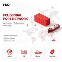 Expédition FCL COSCO MSC MSK Guangdong Ningbo Barcelone Brisbane Amérique du Sud Espagne Conteneur complet 40 pieds DDU Transit rapide