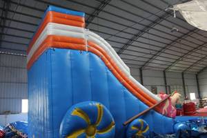 Airtight Water <b>Slide</b> <b>Swimming</b> <b>Pool</b> Park Knight Theme Inflatable Water <b>Slide</b> Park - Product Image 4