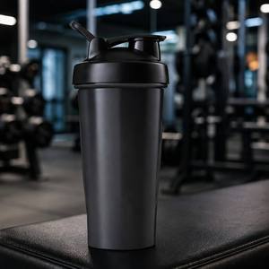 스테인리스 믹싱볼이 있는 단백질 쉐이커 병, 새지 않는 플라스틱 헬스 병, 600ml BPA 프리, 맞춤형 로고 대량 주문 가능 - Product Image 6