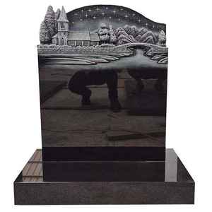 <span class=keywords><strong>Pierre</strong></span> <span class=keywords><strong>tombale</strong></span> de guitare en granit noir du Shanxi, Chine, personnalisable, monument funéraire, <span class=keywords><strong>pierre</strong></span> commémorative - Product Image 5