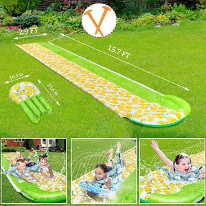 OEM/ODM Upgraded Slip and <b>Slide</b>, Inflatable Water <b>Slides</b> with Body Boards for Kids Backyard Lawn Outdoors Water <b>Slides</b> - Product Image 4