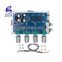 Préamplificateur stéréo NE5532 de haute qualité, carte de tonalité, module d'amplificateur audio 4 canaux XH-M164