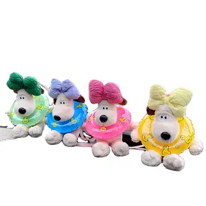 wholesale Hot New Master Dog Small Pendant Swimming Ring Car Pendant 14cm Repair Dog Plush Doll Bag Accessories Flying Doll