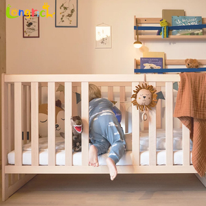 Chất Lượng Cao Sang Trọng Hiện Đại Rắn Gỗ Giường Cũi Trẻ Em Cho Trẻ Em Cho Phòng Ngủ Khách Sạn Phòng Khách Trường Chiều Cao Có Thể Điều Chỉnh Giường Cũi - Product Image 6