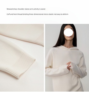 <span class=keywords><strong>Ensemble</strong></span> de pull en tricot de laine mérinos pour femmes Pantalon à jambes larges et tenue deux pièces Lavable en machine <span class=keywords><strong>Ensemble</strong></span> de costume tricoté décontracté pour femmes - Product Image 6