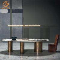 Conjunto de muebles de comedor modernos de mármol de lujo, elegante, multiusos, versátil, para el hogar, Hotel, restaurante, mesa de comedor