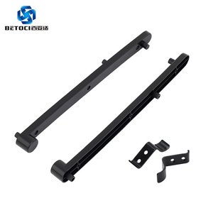 Riel de plástico oculto para puertas abatibles de 250 mm, blanco, fácil instalación para gabinetes, estanterías y unidades de almacenamiento - Product Image 2