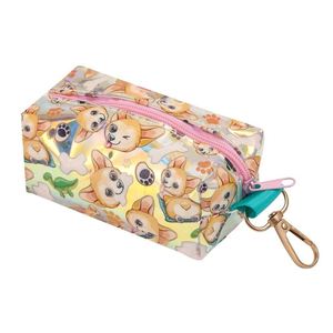 Distributeur de sacs à déjections canines extérieur de luxe avec miroir laser éblouissant, accessoire pour chien, rangement pour sacs de déchets et laisse - Product Image 4