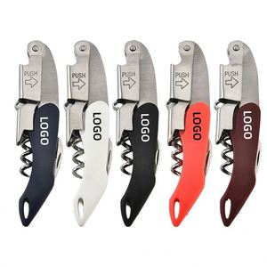 Tire-bouchon de Sommelier en Acier Inoxydable Personnalisé – Options Noir, Rouge, Vert – Idéal pour Fournitures de Bar et Cadeaux Promotionnels d'Entreprise - Product Image 2