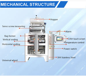 Sachet 12 voies 3 en 1 pochette de bâton de café machine à emballer de sucre machine à emballer automatique à plusieurs voies à grande vitesse - Product Image 5