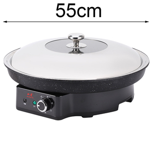 Plancha Eléctrica Antiadherente de 55 cm, 3200 W, con Control de Temperatura Ajustable, para Crepas, Panqueques, Filetes y Pizza - Product Image 3