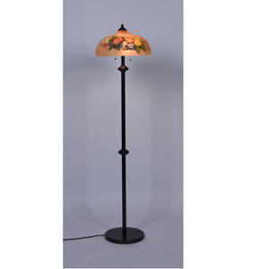 Lampe de sol d'intérieur moderne en métal et verre, teinte jaune, haute luminosité, à intensité variable, avec lumière blanc chaud 3500K - Product Image 4
