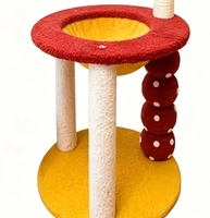 Arbre à chat champignon avec griffoir en sisal, mini-meuble pour chat, perchoir en peluche, jouet interactif pour chats d'intérieur, vente en gros