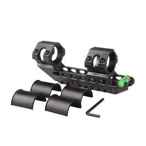 Mira telescópica de alta resistencia con diseño hueco, compatible con tubos de 25.4/30mm, de aleación de aluminio negra, duradera, antivibración, accesorio para equipo de caza y actividades al aire libre. - Product Image 6