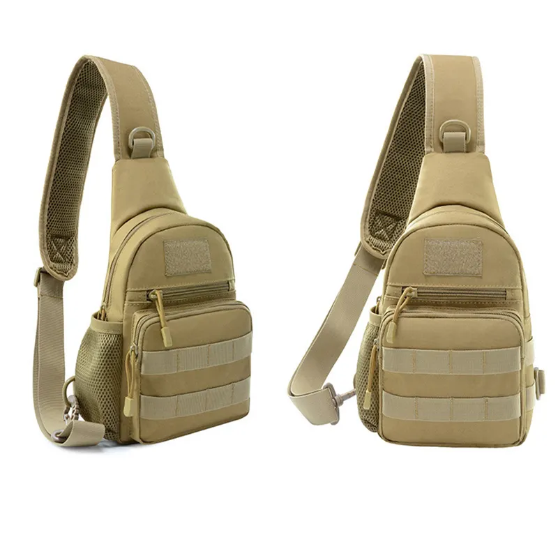 Camouflage Single Crossbody Bag Casual Climbing Side Chest Daypacks Custom Shoulder Tactical Crossbody Sling Bag for Men