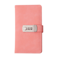 En gros Lin Texture En Cuir Mot De Passe Serrure Journal A5 A6 Couverture Souple Ligné Pages Doublées Câblage Notebook Verrouillage Code Journal De Voyage