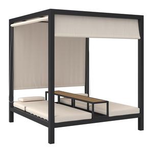 Hotel Jardín Piscina Daybed Muebles de exterior Tumbona Cama de sol Tienda de campaña con marco de aluminio Cama con dosel - Product Image 2