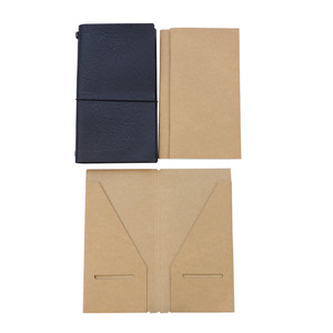 Toptan A5 boyutu PU deri gezgin dizüstü dergiler siyah 4.9x8.5 inç elastik ip bantları cep dergisi - Product Image 3