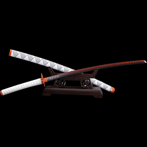 <span class=keywords><strong>Katana</strong></span> de l'anime populaire Demon Slayer, <span class=keywords><strong>Rengoku</strong></span> Kyojuro, accessoire de cosplay, pour collection et décoration - Product Image 2