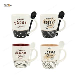 แก้วมักขนาด11ออนซ์พร้อมช้อนถ้วยชา<span class=keywords><strong>นม</strong></span>ช็อกโกแลตร้อนดีไซน์ใหม่ - Product Image 2