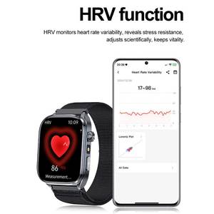 นาฬิกาสมาร์ทวอทช์ติดตามสุขภาพ ECG PPG HRV สำหรับผู้ชายและผู้หญิง ปี 2025 รับผลิตตามสั่งพร้อมโลโก้ รองรับ <span class=keywords><strong>Android</strong></span> และ IOS - Product Image 5