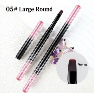 Ensemble professionnel de pinceaux pour nail art : Stylo de construction de gel, stylo de dessin pour liner, pinceau de dégradé, pinceau de nettoyage de poussière et UV - Product Image 6