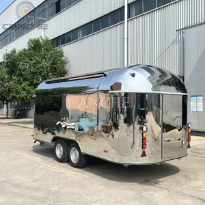 Carrito de Comida Popular en Polonia, de Acero Inoxidable, para Helados, Camión Eléctrico de Comida Rápida, Remolque Móvil de Comida - Product Image 1