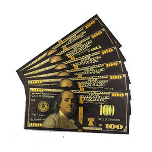 <span class=keywords><strong>Prix</strong></span> compétitif Billets de banque en plastique polymère plaqués <span class=keywords><strong>or</strong></span> noir 100 <span class=keywords><strong>dollars</strong></span> - Product Image 5