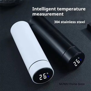 2025 bán buôn tùy chỉnh thép không gỉ Thermo LED hiển thị nhiệt độ chân không cách điện Chai nước thông minh - Product Image 2