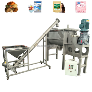 Mélangeur à ruban horizontal en acier inoxydable DZJX <span class=keywords><strong>pour</strong></span> petites productions de poudres sèches avec système de refroidissement ou enveloppe à eau - Product Image 2