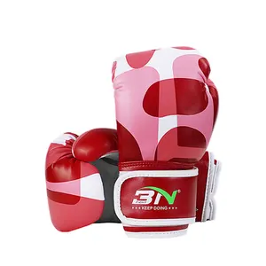 बीएन मुक्केबाजी दस्ताने 4OZ बच्चों किकबॉक्सिंग प्रशिक्षण युवा Boxeo Mitts Microfiber और पु चमड़े