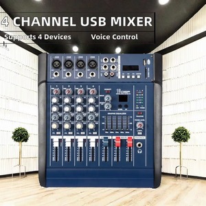 Amplificateur de puissance filaire USB professionnel 4 canaux 402D en gros, mélangeur 20Hz-20kHz, voix réglable - Product Image 5