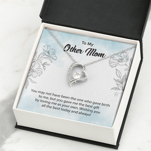 Collar Clásico de Cobre Personalizado para Mi Otra Mamá con Tarjeta de Texto Personalizado - Colgante de Corazón, Artículos para Fiestas del Día de la Madre - Product Image 3