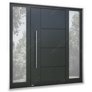 Maroc Design moderne Durable 5 <span class=keywords><strong>points</strong></span> Serrure Panneau <span class=keywords><strong>de</strong></span> <span class=keywords><strong>porte</strong></span> en métal solide Sécurité Portes pivotantes blindées en acier inoxydable - Product Image 1