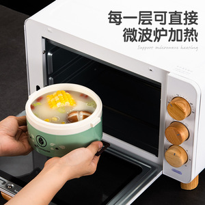 Boîte à lunch multi-couches isolée, compatible micro-ondes, PP5, qualité alimentaire, pour adultes, usage au bureau - Product Image 2