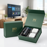 Boîte en carton rigide de qualité supérieure avec insert en mousse pour montre connectée, écouteurs, logo personnalisé, fermeture magnétique de luxe, boîte cadeau