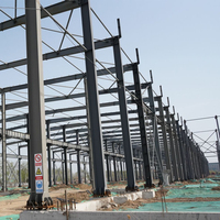 Estructura de Acero para Almacenes, Prefabricada, Industrial, de Alta Resistencia, Fácil Instalación, con Marco Metálico Soldado