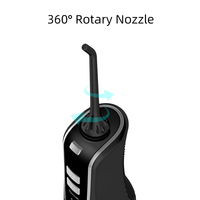 Hydropulseur dentaire portable rechargeable IPX7 avec réservoir d'eau de 170 ml pour les dents, les gencives et les appareils dentaires