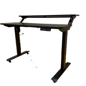 Escritorio ajustable de escritorio doble con Motor único de altura y Control eléctrico de pie - Product Image 1